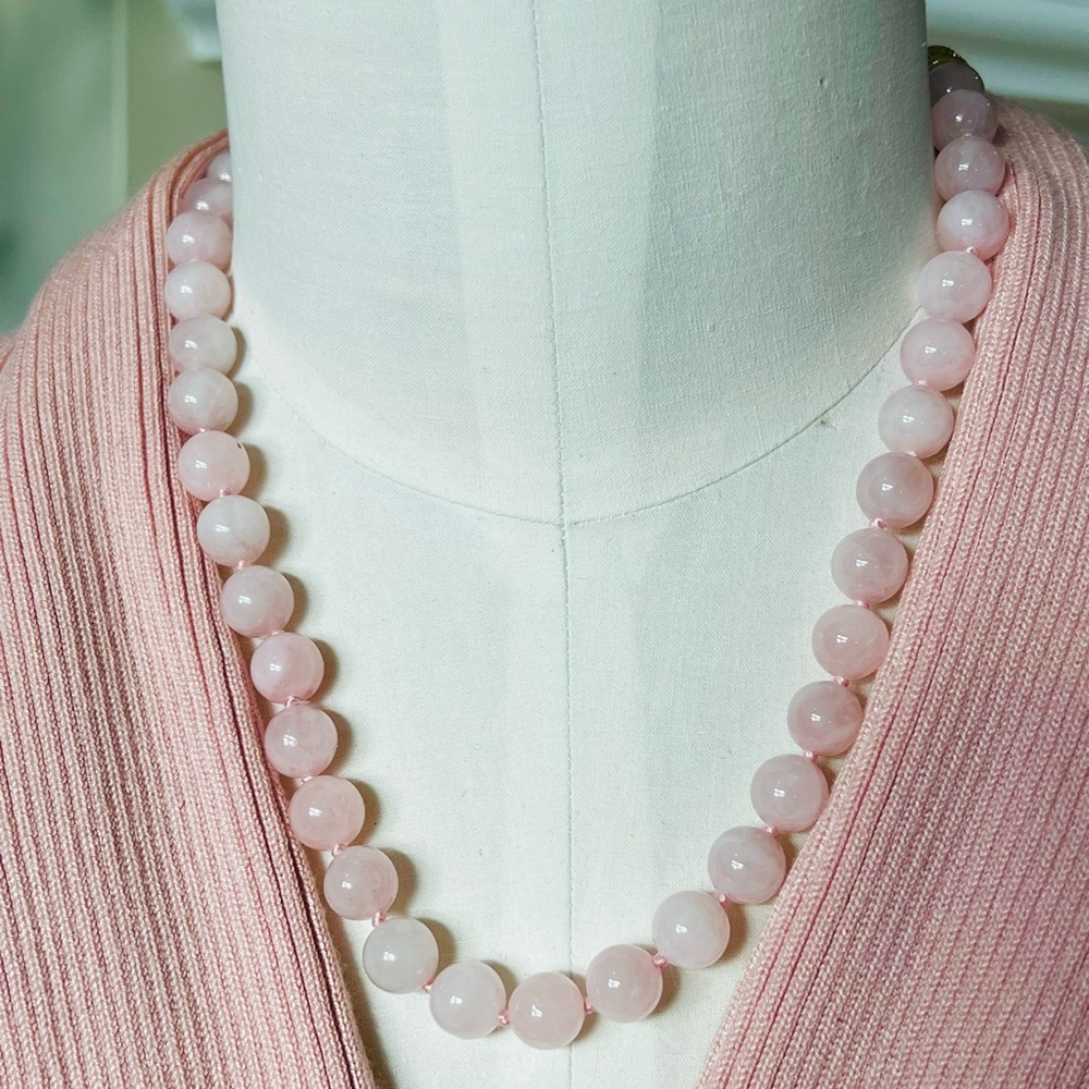 Heidi Daus 🆕 authentic Rose quartz beads necklace